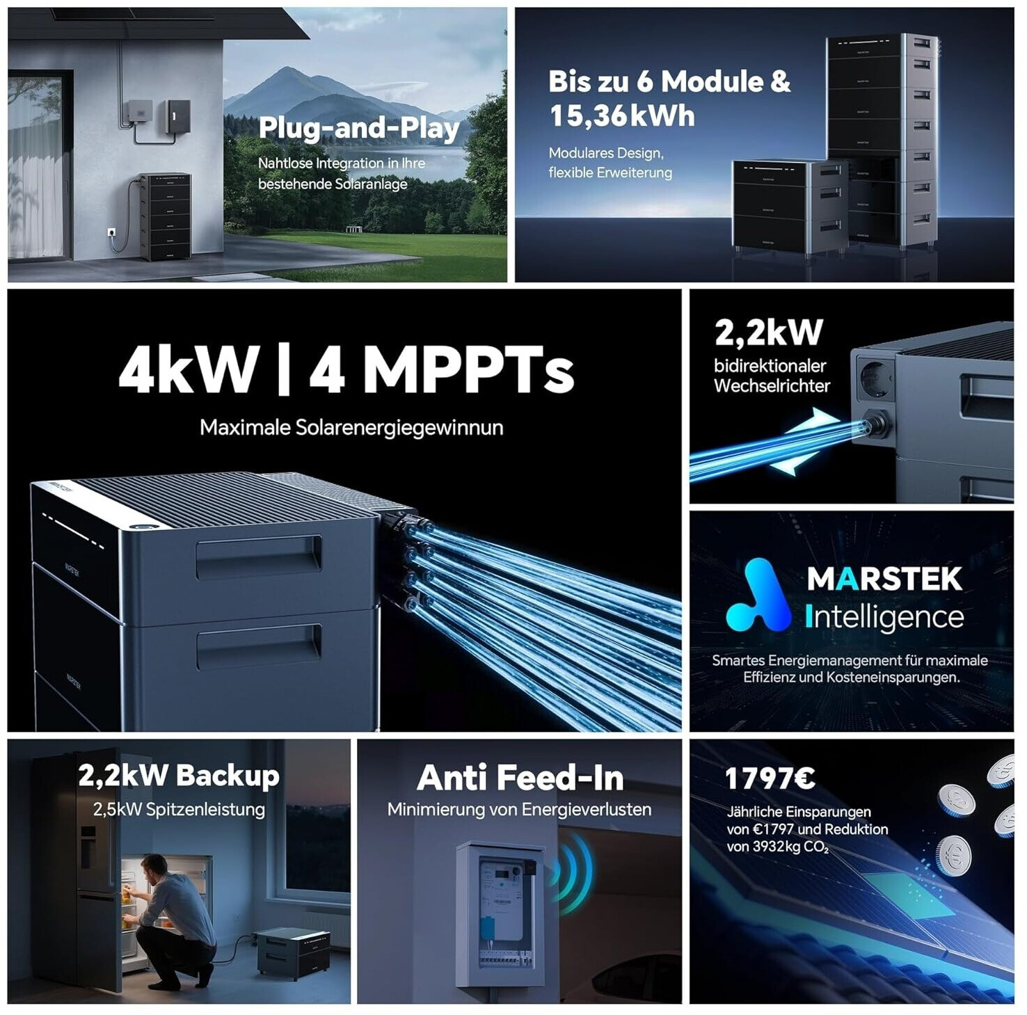 Powerstation Marstek Venus D + 2x Batteriespeicher (5,12 kWh) – Bild 8